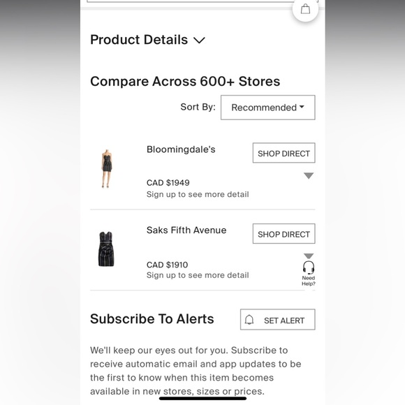 Emporio Armani Draped Metallic Striped Strapless Dress - Picture 15 of 15